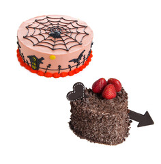 cake with berries