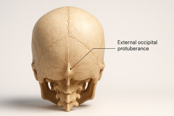 Medical Illustration of Human Skull