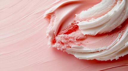 Pink ice cream textured background. Sweet food -