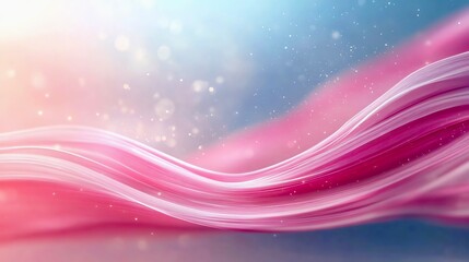 A calming, serene abstract wavy background with a beautiful pastel color gradient, perfect for diverse design projects and minimalist branding. (AI generated)