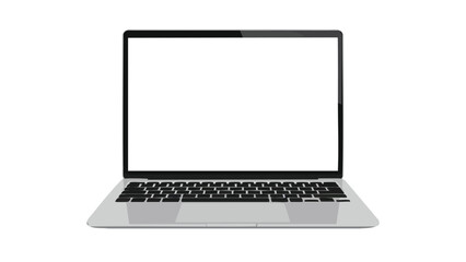 Modern Laptop Computer with Blank Screen. This illustration features laptop, computer, technology.