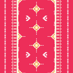 geometric seamless pattern shades of Red,white.Native American tribal fabric. Suitable for textile, rugs, cards,tiles,aztec,picture books. boho indian ornament design vector for woven textile printing