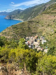 view of the sea and mountains