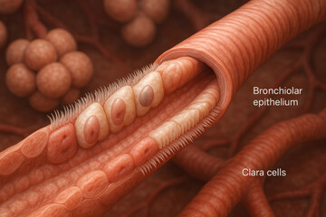 Bronchiolar Epithelium Illustration