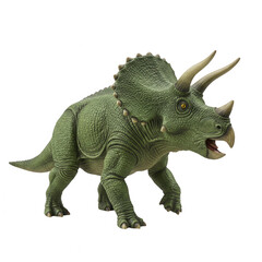 Fototapeta premium Detailed Realistic Dinosaur Figurine With Transparent Background