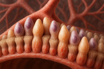 Microscopic Illustration of Cells