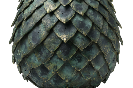 Close up of a dark green dragon egg texture. Fantasy, gaming, and sci fi background.