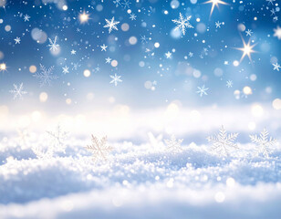 christmas background with snowflakes