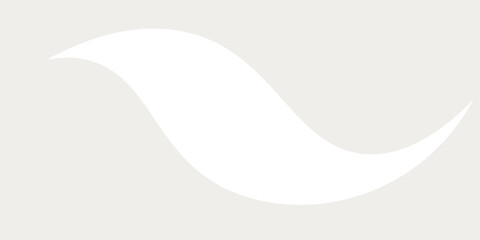 Vector white line background curve element with white space for text and message design, overlapping layers, vector