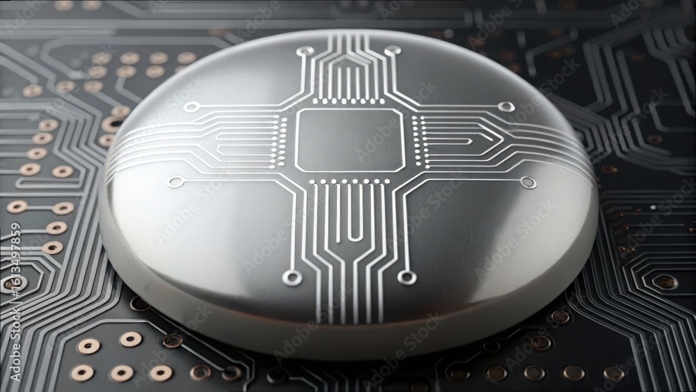 Poster advanced ai implant housing with layered circuit design and structure