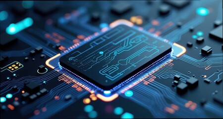 Advanced AI Implant Housing with Layered Circuit Design