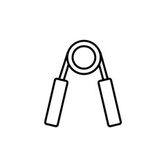 Hand grip trainer vector icon designed for improving hand strength and rehabilitation exercises
