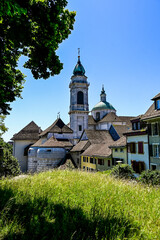 Solothurn, Baseltor, Stadttor, Tor, Kathedrale, St. Ursen-Kathedrale, Stadtmauer, Altstadt, Altstadthäuser, Stadt, Sommer, Schweiz