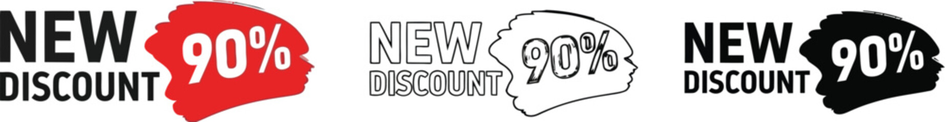New discount ninety percent off sale promotion limited time offer special deal clearance event