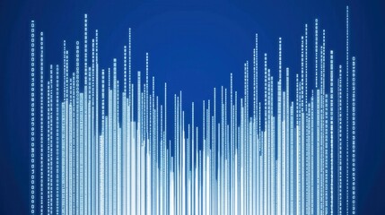 Abstract digital data stream visualization