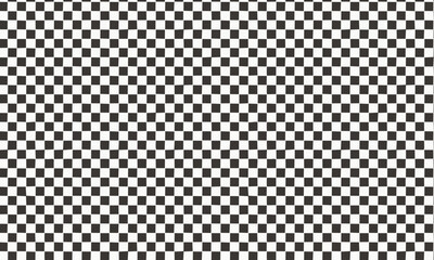 This simple black and off-white geometric design features a perfect grid of alternating squares