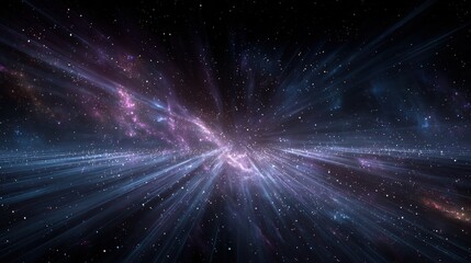 A celestial, deep-space vista showcasing vibrant nebulas, cosmic rays, and an immersive, awe-inspiring perspective