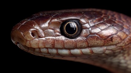 Fototapeta premium Close-up of a brown snake