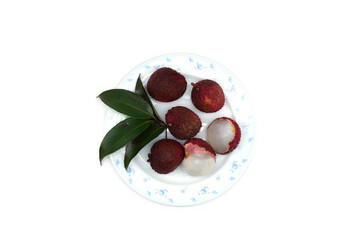 Lychee fruit, large red fruit, delicious to eat