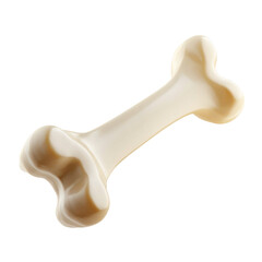 Creamy bone shaped candy treat isolated on a transparent background sweet dessert