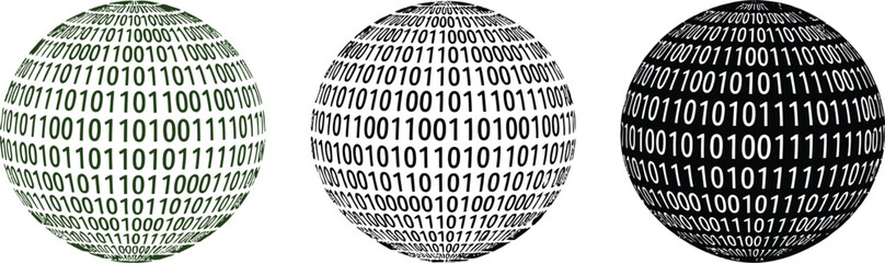 Understanding binary code sphere data visualization for technology and innovation