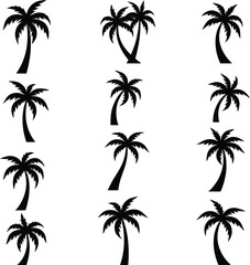 Silhouetted Palm of Trees Collection 