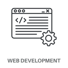 Simple Web Development Design Icon, Simple Style Design Inspiration For Any Logos Interface And Purpose
