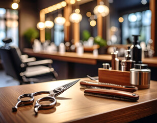 Salon barberski barber tło