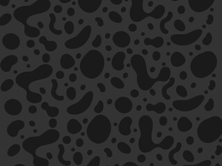 A repeating pattern of dark gray organic shapes, like blobs or splatters, on a dark gray background.