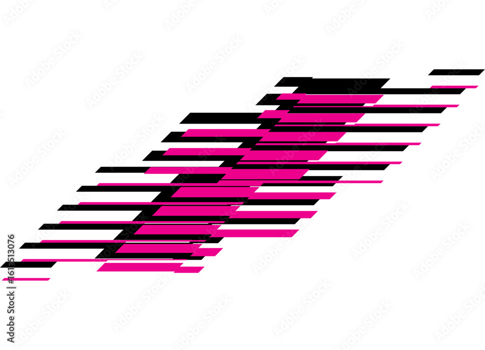 Poster purple black sport striped pattern on white with lines. dynamic design element. technological vector