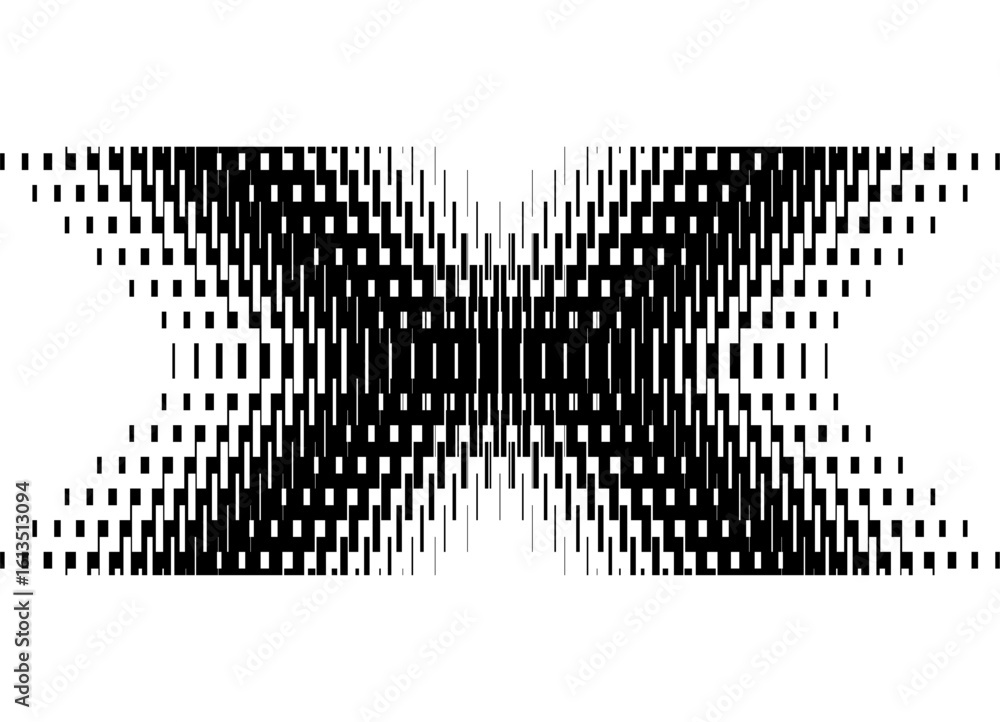 Poster abstract vector letter x made of black pixels on a white background. pattern. modern technological v