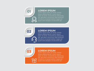 Business infographic template. 3 Step timeline journey. Process diagram, 3 options on white background, Infograph elements vector illustration.