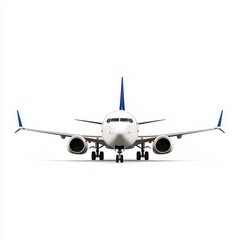 White Passenger Airplane Front View