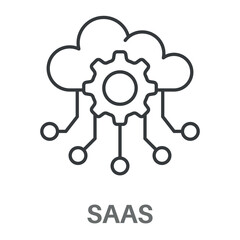 Simple Software as a Service Design Icon, Simple Style Design Inspiration For Any Logos Interface And Purpose