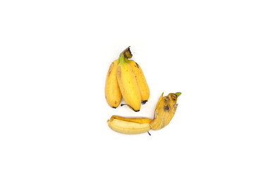 Ripe bananas are yellow and ready to eat.