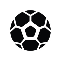 Fototapeta premium Vector art of a black and white soccer ball isolated on white background for sports