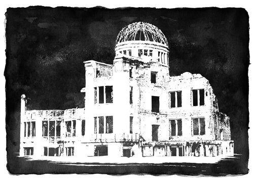 Hiroshima Atomic Bomb Dome in Japan
