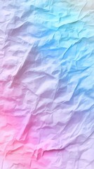 Obraz premium Soft pastel gradient crumpled paper texture background, abstract vector illustration with crinkled parchment effect, flat lay top view for wallpaper print, mockup template copy space design