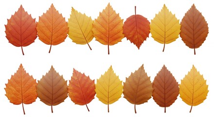 Obraz premium Autumn leaves design element