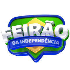 FEIRÃO DA INDEPENDÊNCIA SELO 3D 7 DE SETEMBRO 