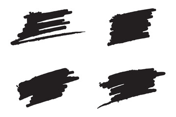 Colorful brush strokes, dirty brush effect, grungy brush stroke set, stroke brush effect set