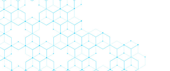 Vector modern grey hexagons futuristic science technology