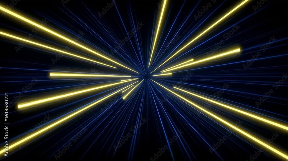Poster dynamic light burst abstract digital space visual effects futuristic environment wide angle view mot