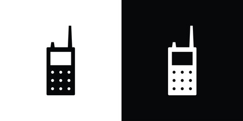 Walkie talkie icon or logo isolated sign symbol vector illustration Collection