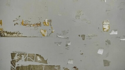 sticker residue stuck to the wall

