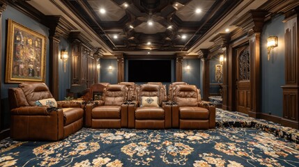 Luxurious home theater (1)