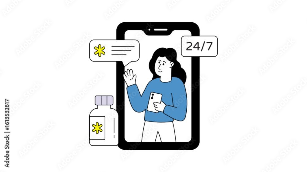 Poster emergency call animation mp4 file