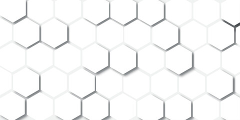 Seamless vector illustration of a black 3D hexagonal honeycomb grid pattern, perfect for tech and business backdrops or modern wallpaper designs
