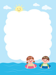 children on the beach