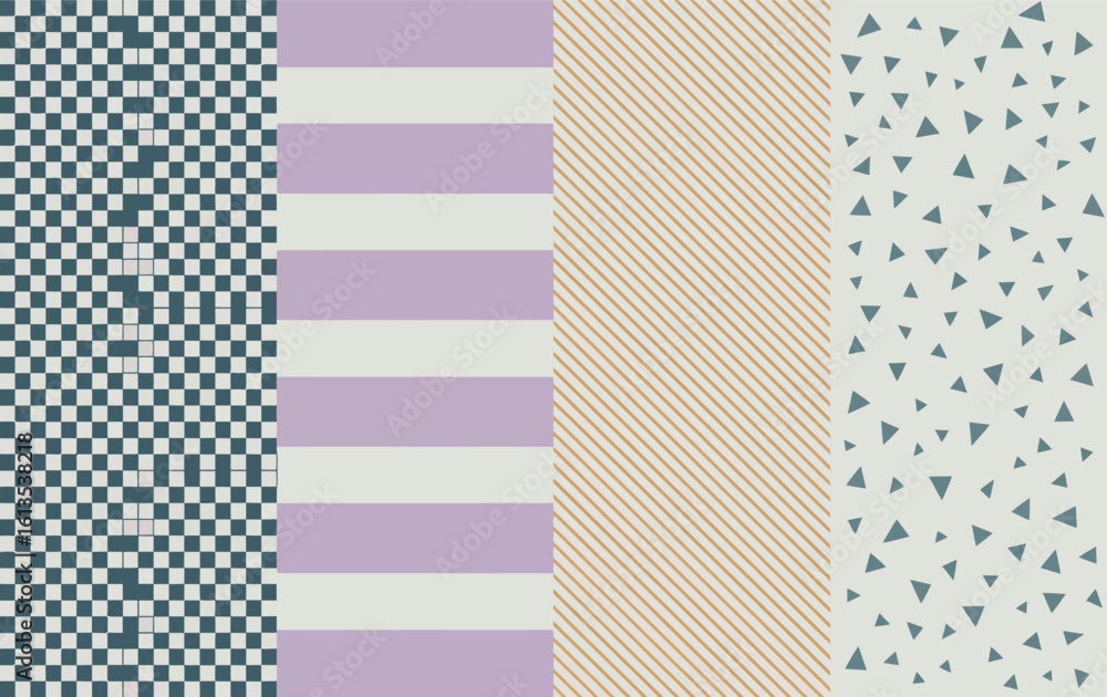 Poster geometric shapes create a modern abstract pattern background